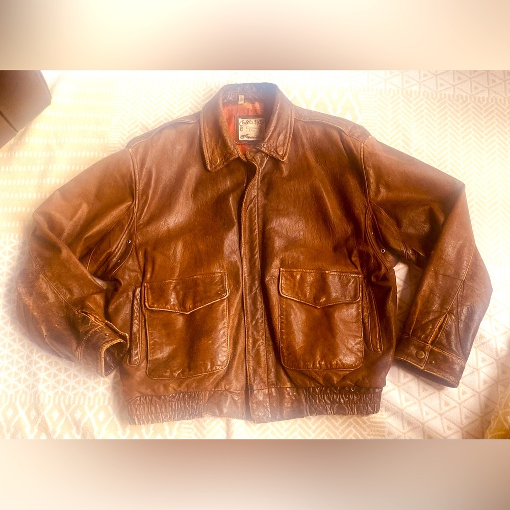 Vintage Christian Dior Leather BomberJacket